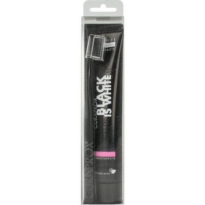 Curaprox Black is white tandpasta whiten + tandenb ultr sft (1 Set)