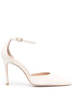 Stuart Weitzman escarpins pointus en cuir verni 100 mm - Tons neutres