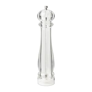 Peper en zoutmolen - transparant - 31 cm