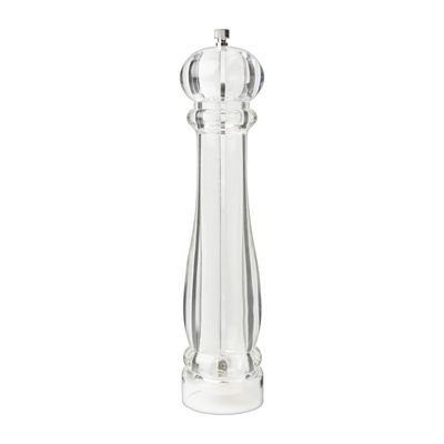 Peper en zoutmolen - transparant - 31 cm