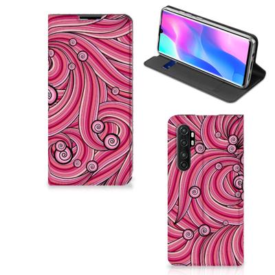 Xiaomi Mi Note 10 Lite | Bookcase | Swirl Pink