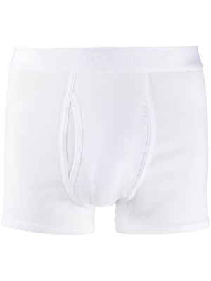 Sunspel boxer à bande logo - Blanc