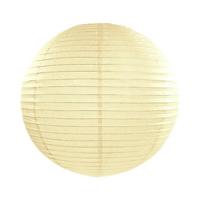 Luxe bol feest lampion - creme wit - dia 25 cm - papier