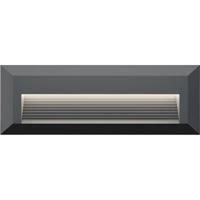 LED Tuinverlichting - Wandlamp Sfeerverlichting - Brinton Velora - Waterdicht IP65 - 3W 180lm - Aanpasbare Lichtkleur 3000K-4000K-6500K - Rechthoek - Antraciet