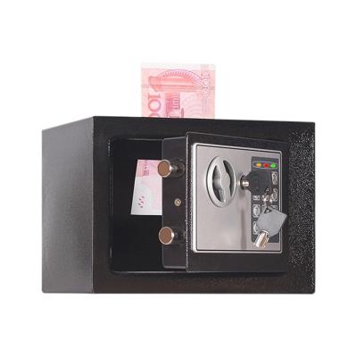 17E Home Mini elektronische beveiliging Lock box Wandkast kluis met munt bediende functie (Obsidiaan zwart)
