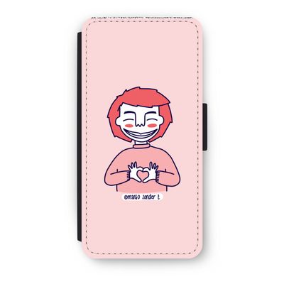 Hartje: iPhone 7 Flip Hoesje