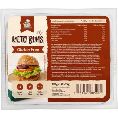 Lowcarbchef Keto Bolletjes, glutenvrij (2 stuks)