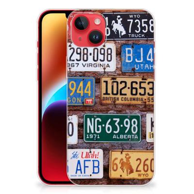 iPhone 14 Plus | Siliconen hoesje | met foto Kentekenplaten