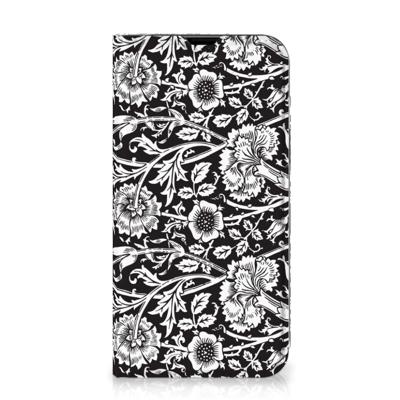 iPhone 13 Smart Cover Black Flowers