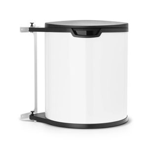 Brabantia Built-in Bin inbouwemmer 15 liter met kunststof binnenemmer - White / Black