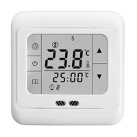 LYK-109 Thermoregulator touch screen verwarming thermostaat voor warme vloer/elektrische verwarmingssysteem temperatuur controller (wit)