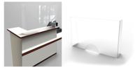 Unbranded Toonbankscherm 1000x750x200mm pvc transparant Unbranded Toonbankscherm 1000x750x200mm pvc transparant