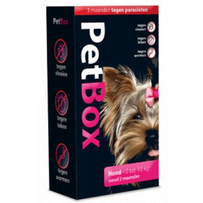 PetBox hond tegen vlooien, teken, wormen Hond - 2 tot 10 kg