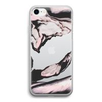 Roze stroom: iPhone SE 2020 Transparant Hoesje