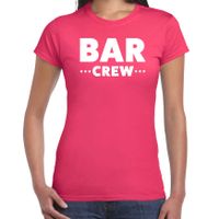 Bar Crew t-shirt voor dames - personeel/staff shirt - roze 2XL  -