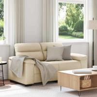 2-zitsbank crme 120 cm stof