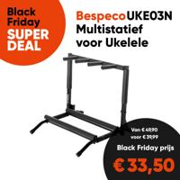 Bespeco UKE03N Universeel Statief voor 3 Ukuleles - Aanbieding