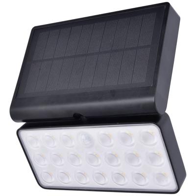 Lutec 6935501330 TUDA Wandlamp op zonne-energie met bewegingsmelder LED LED 8.5 W Zwart