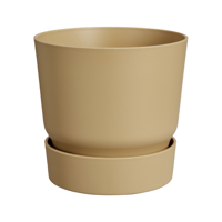 Greenville round 47cm goudkleurig zand bloempot elho - Elho