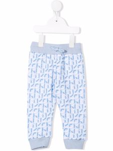 Kenzo Kids legging à motif monogrammé - Bleu