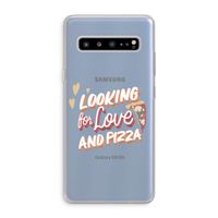 Pizza is the answer: Samsung Galaxy S10 5G Transparant Hoesje