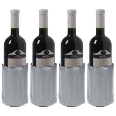 Koelelement voor een fles - 4x - 34 x 15 cm - Flessenkoelement - Drank / wijn / water flessen Koelelement voor een fles - 4x - 34 x 15 cm - Flessenkoelement - Drank / wijn / water flessen