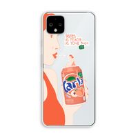 Peach please!: Pixel 4 XL Transparant Hoesje