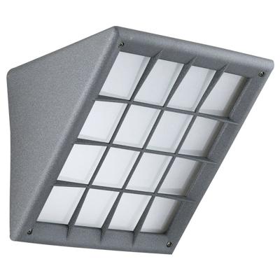 Franssen Wandlamp modernTriangolo Grid 19cm grafiet - 4160-25