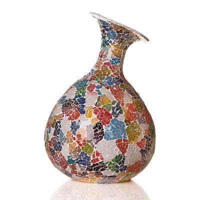 Tafellamp Glass Multi Color Vaas