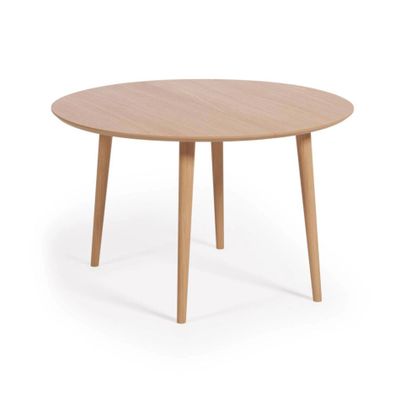 Kave Home Oqui eettafel uitschuifbaar 120/200x100 cm eiken fineer