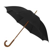 Impliva paraplu ECO 88 x 102 cm bamboe/glasfiber zwart/bruin - thumbnail