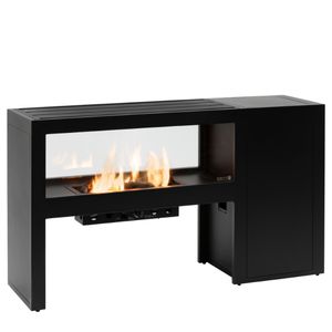 Vista 160 anthracite see through fireplace incl. backpanel - Cosi