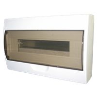 SEP -TS15 opbouw 15 modulen kast met deur kunststof wit