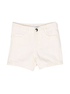 Emporio Armani Kids short en jean à plaque logo - Tons neutres