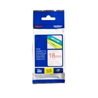 Brother TZE-242 labelprinter-tape Rood op wit