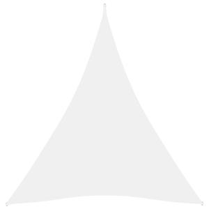 Zonnescherm driehoekig 5x7x7 m oxford stof wit