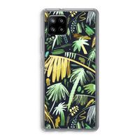 Tropical Palms Dark: Samsung Galaxy A42 5G Transparant Hoesje
