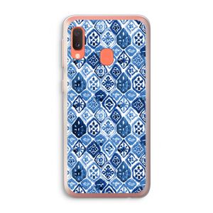 Blauw motief: Samsung Galaxy A20e Transparant Hoesje