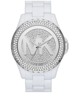 Horlogeband Michael Kors MK5816 Kunststof/Plastic Wit 20mm