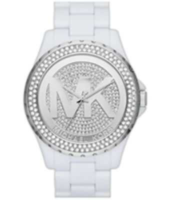 Horlogeband Michael Kors MK5816 Kunststof/Plastic Wit 20mm
