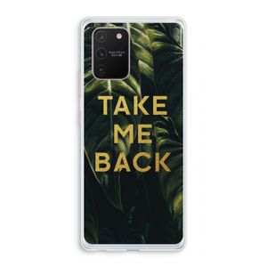 Take me back: Samsung Galaxy S10 Lite Transparant Hoesje