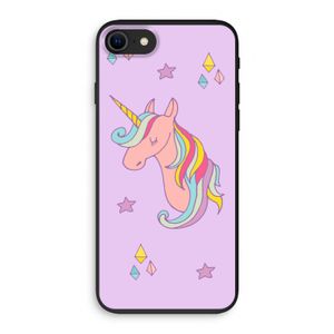 Roze eenhoorn: iPhone SE 2020 Biologisch afbreekbaar hoesje
