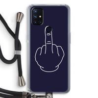 F**k U: OnePlus Nord N10 5G Transparant Hoesje met koord