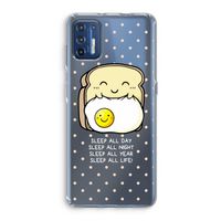 Sleep All Day: Motorola Moto G9 Plus Transparant Hoesje