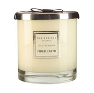 Wax Lyrical Fired Earth Large Candle Chai & Lime Blossom