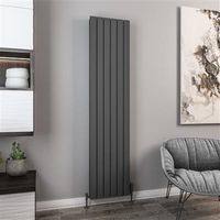 Eastbrook Hadleigh radiator 40x180cm aluminium 1504W antraciet - thumbnail