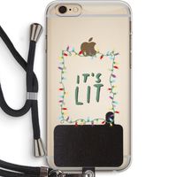 It's Lit: iPhone 6 PLUS / 6S PLUS Transparant Hoesje met koord