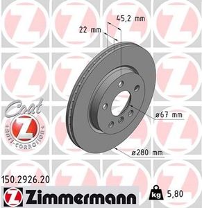 Remschijf Coat Z 150292620