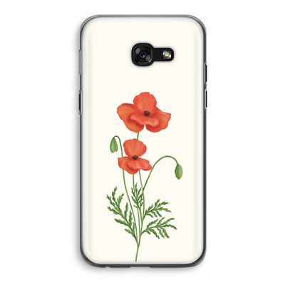 Red poppy: Samsung Galaxy A5 (2017) Transparant Hoesje