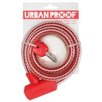 UrbanProof Kabelslot Braided 15mm 150cm Kreeft rood - thumbnail